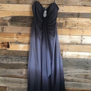 Long strapless dress